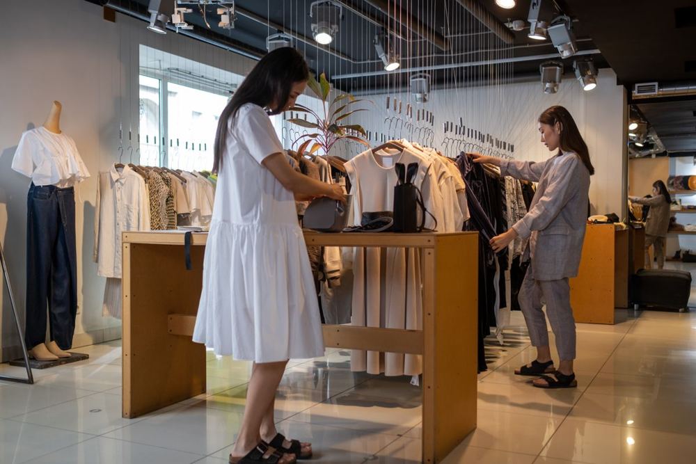 Clothing store interior